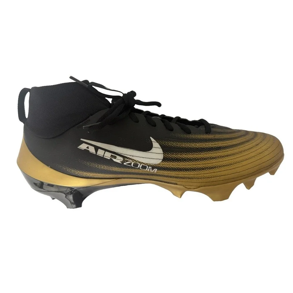 Nike Vapor Pro 1 Men Football Cleats FB3298-301 Black/white Metallic Gold SZ 13